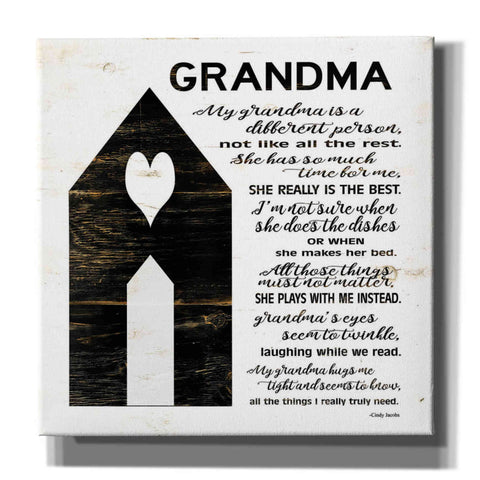 Image of 'My Grandma is the Best' by Cindy Jacobs, Canvas Wall Art