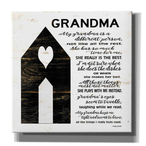 'My Grandma is the Best' by Cindy Jacobs, Canvas Wall Art