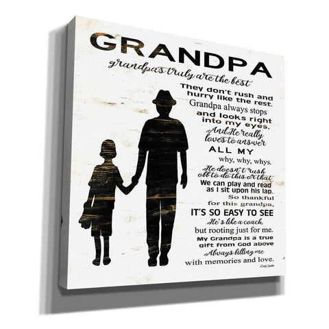 Image of 'My Grandpa is the Best' by Cindy Jacobs, Canvas Wall Art