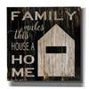 'Family Makes This House a Home' by Cindy Jacobs, Canvas Wall Art