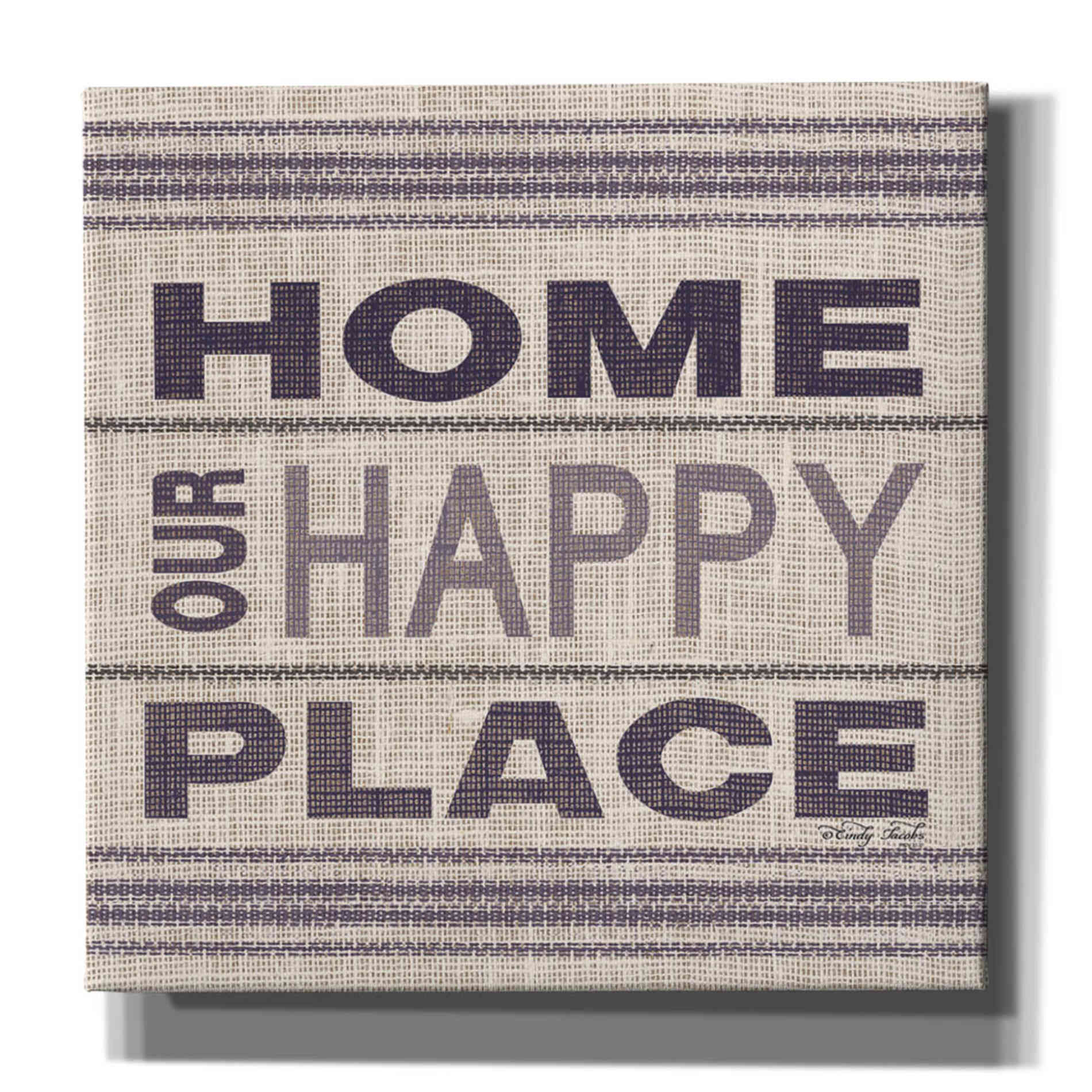 'Home - Our Happy Place' by Cindy Jacobs, Canvas Wall Art