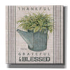 'Galvanized Watering Can Blessed' by Cindy Jacobs, Canvas Wall Art