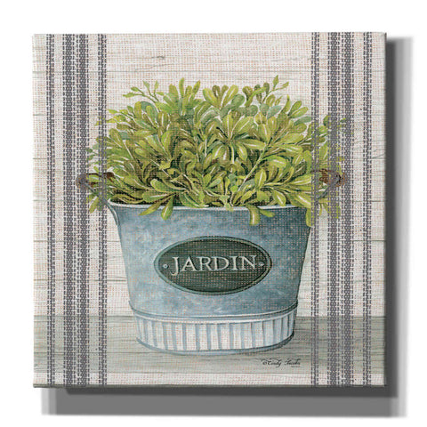 Image of 'Galvanized Jardin' by Cindy Jacobs, Canvas Wall Art