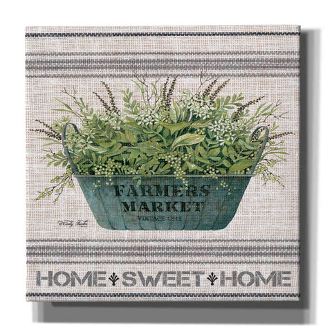 Image of 'Galvanized Farmer's Market Home Sweet Home' by Cindy Jacobs, Canvas Wall Art