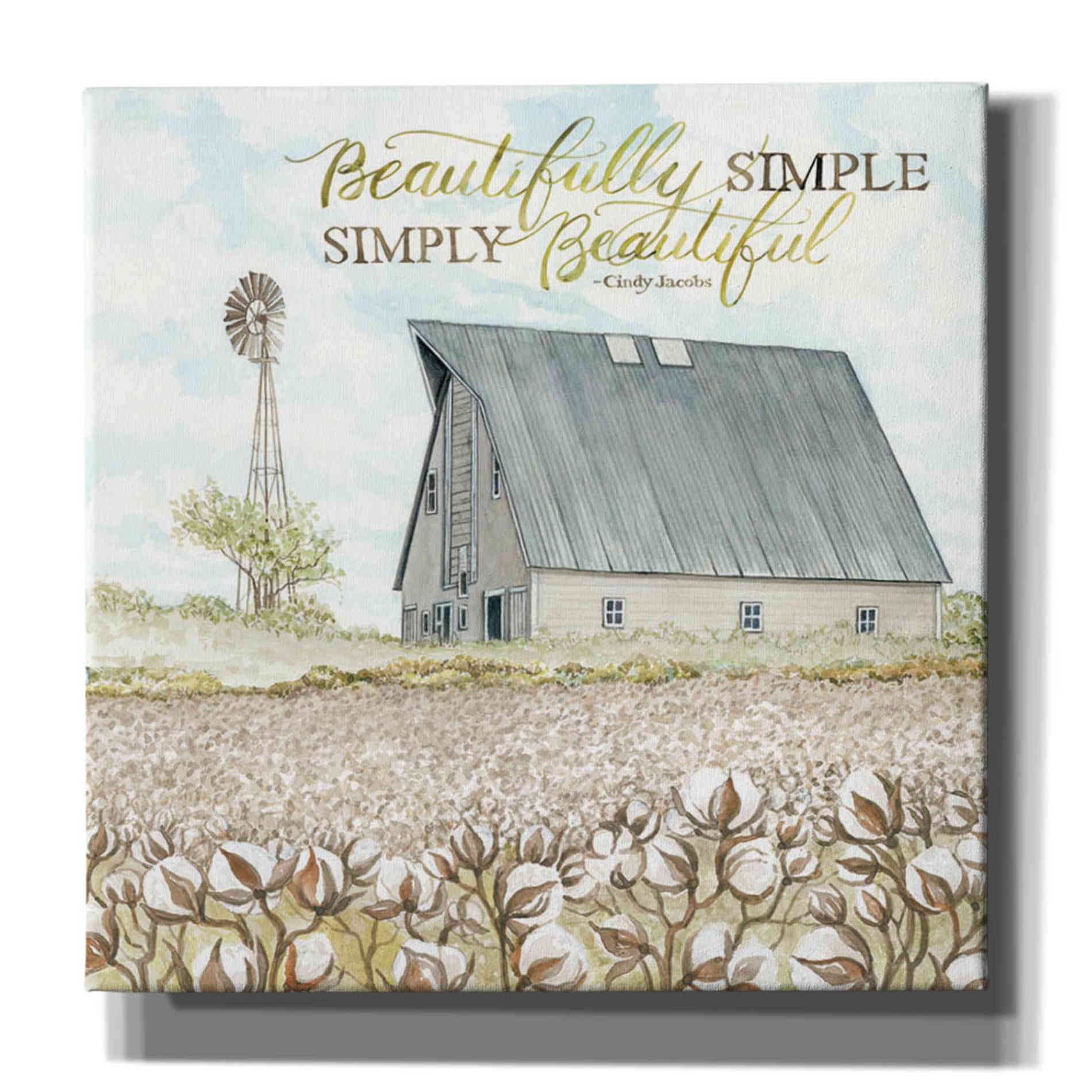 'Beautifully Simple' by Cindy Jacobs, Canvas Wall Art