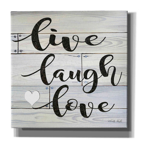 Image of 'Live, Laugh, Love' by Cindy Jacobs, Canvas Wall Art