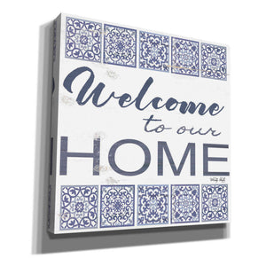 'Welcome to Our Home Tile' by Cindy Jacobs, Canvas Wall Art