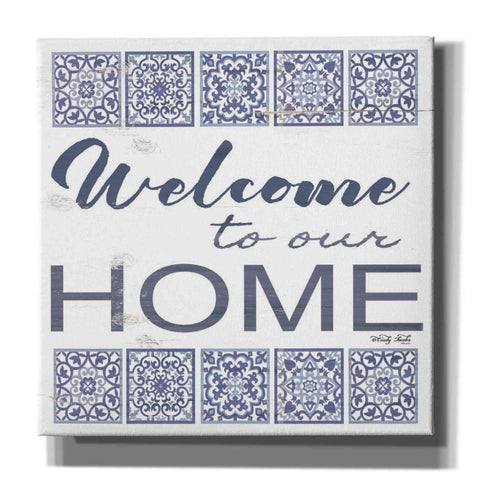 Image of 'Welcome to Our Home Tile' by Cindy Jacobs, Canvas Wall Art