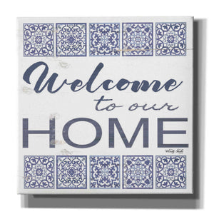 'Welcome to Our Home Tile' by Cindy Jacobs, Canvas Wall Art