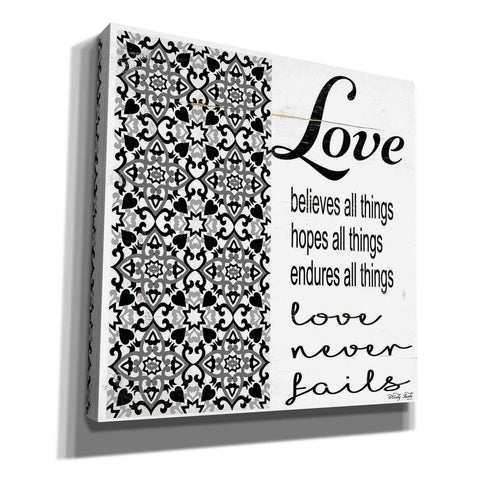 Image of 'Love Believes, Hopes, Endures' by Cindy Jacobs, Canvas Wall Art