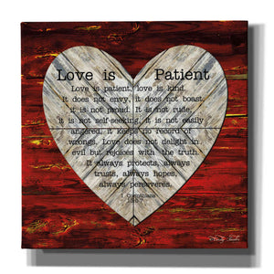 'Love is Patient' by Cindy Jacobs, Canvas Wall Art