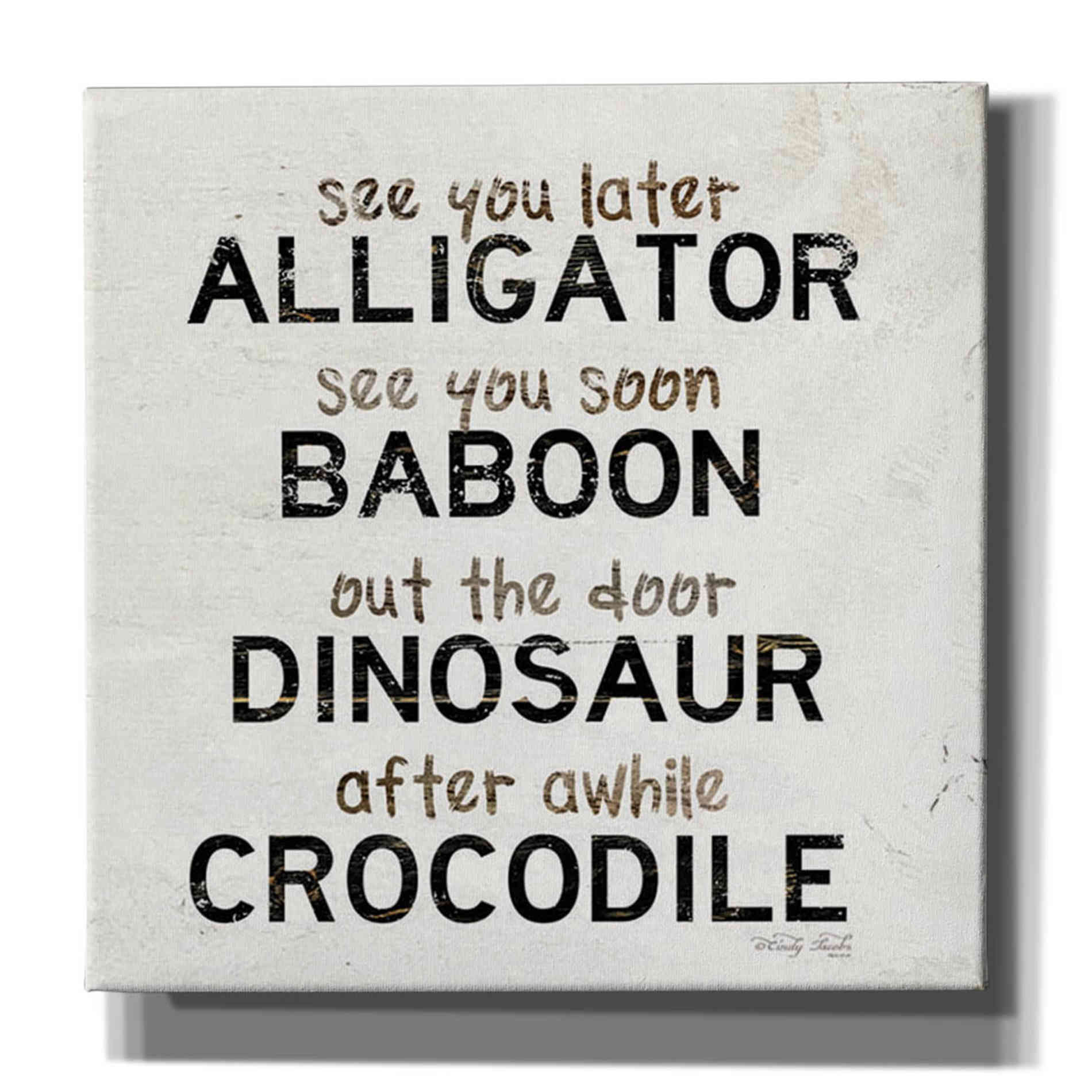 'See You Later' by Cindy Jacobs, Canvas Wall Art