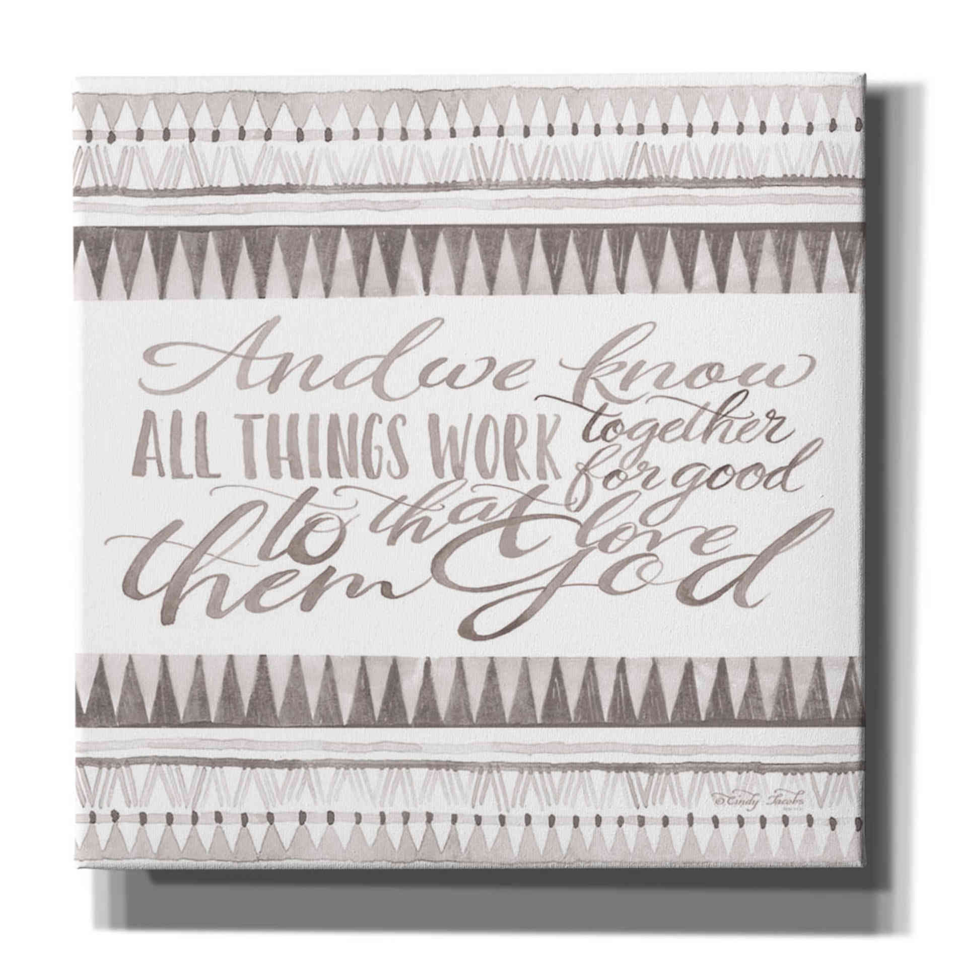 'All Things Work Together' by Cindy Jacobs, Canvas Wall Art