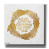 'Christmas and New Year Gold Wreath' by Cindy Jacobs, Canvas Wall Art