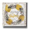 'Merry Christmas Birch Wreath' by Cindy Jacobs, Canvas Wall Art