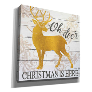 'Oh Deer Christmas is Here' by Cindy Jacobs, Canvas Wall Art
