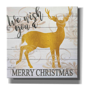 'We Wish You a Merry Christmas Deer' by Cindy Jacobs, Canvas Wall Art
