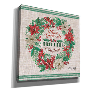 'Have Yourself a Merry Little Christmas Embroidery' by Cindy Jacobs, Canvas Wall Art
