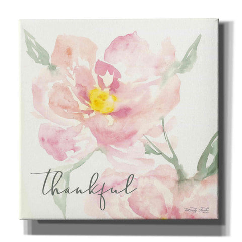 Image of 'Floral Thankful' by Cindy Jacobs, Canvas Wall Art