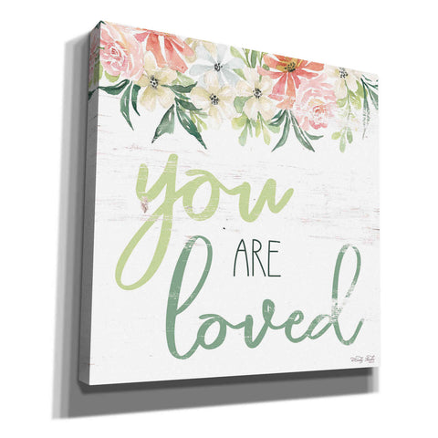 Image of 'Floral You Are Loved' by Cindy Jacobs, Canvas Wall Art