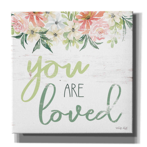 Image of 'Floral You Are Loved' by Cindy Jacobs, Canvas Wall Art