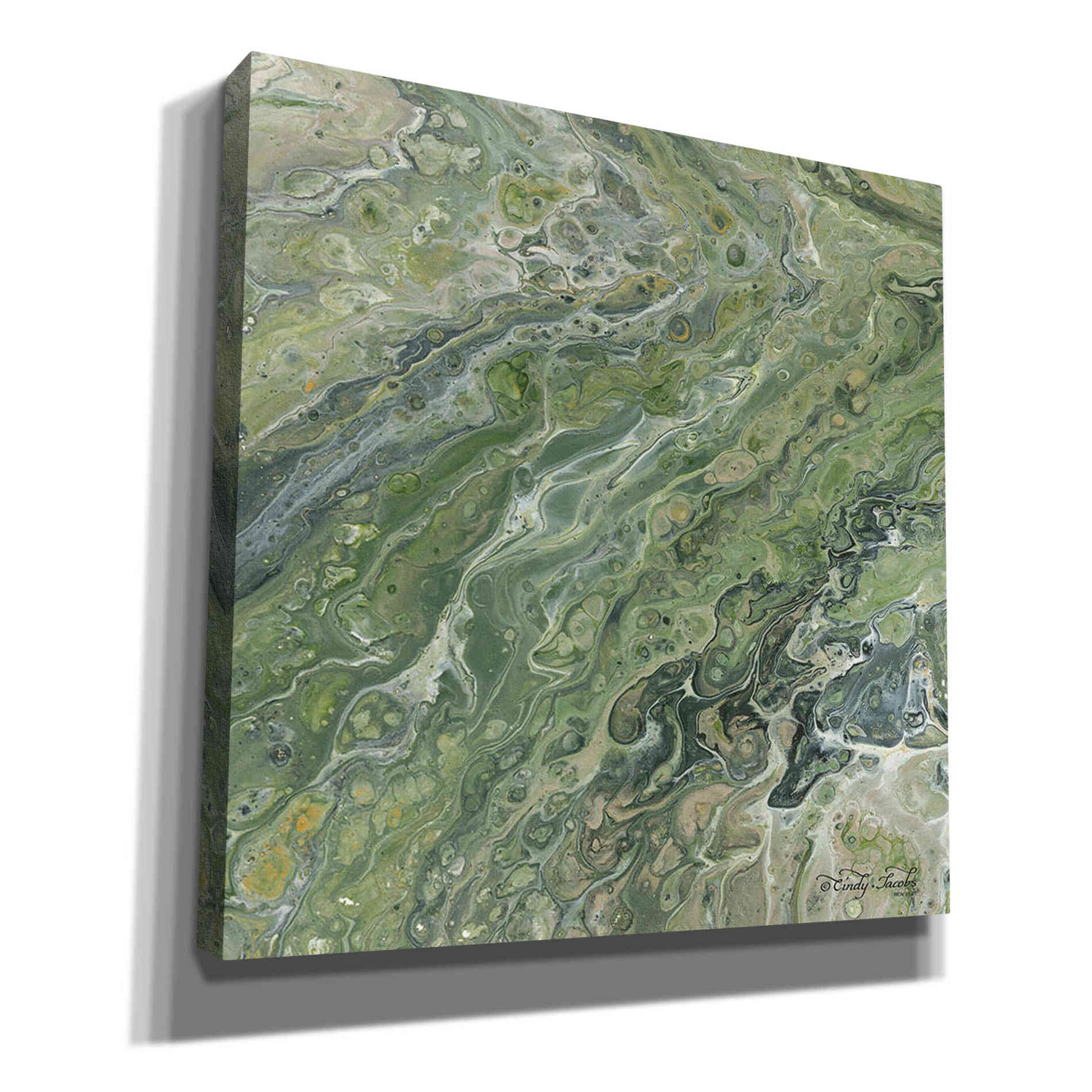 'Abstract in Seafoam II' by Cindy Jacobs, Canvas Wall Art