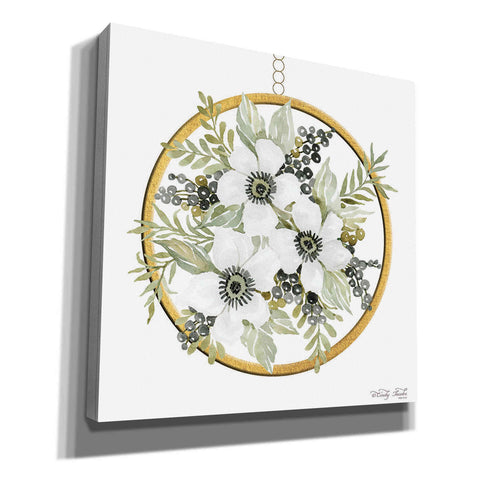 Image of 'Geometric Circle Muted Floral' by Cindy Jacobs, Canvas Wall Art