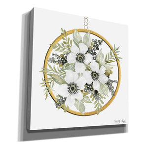 'Geometric Circle Muted Floral' by Cindy Jacobs, Canvas Wall Art