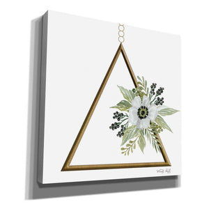 'Geometric Triangle Muted Floral II' by Cindy Jacobs, Canvas Wall Art