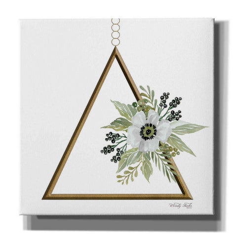 Image of 'Geometric Triangle Muted Floral II' by Cindy Jacobs, Canvas Wall Art