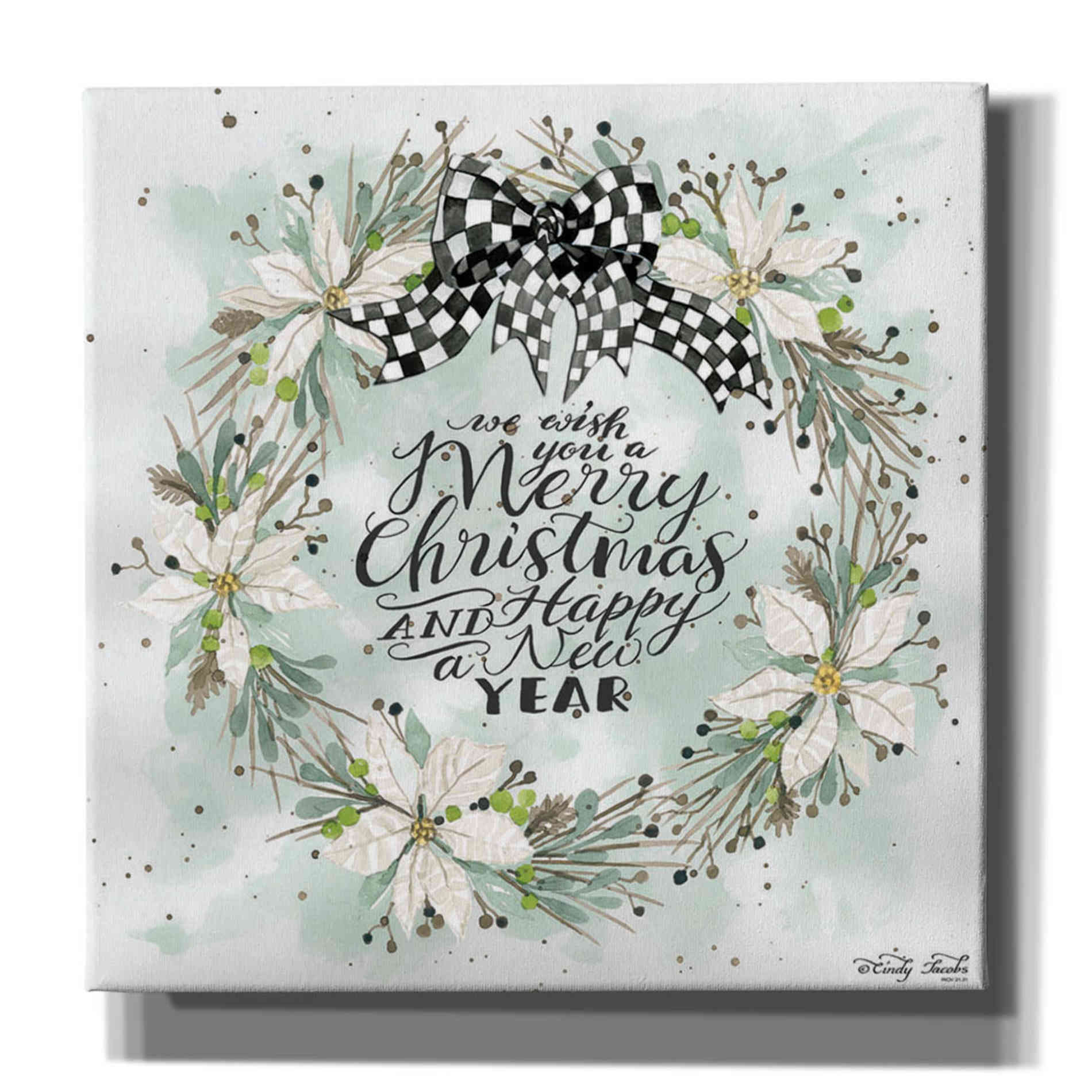 'We Wish You a Merry Christmas' by Cindy Jacobs, Canvas Wall Art
