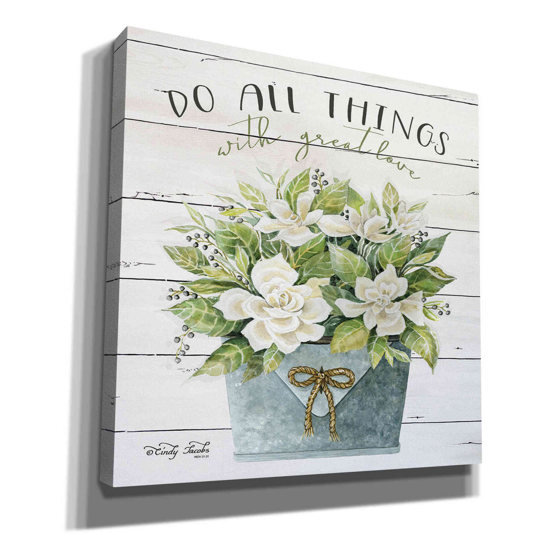 'Do All Things with Great Love' by Cindy Jacobs, Canvas Wall Art