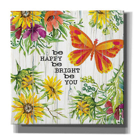 'Be Happy' by Cindy Jacobs, Canvas Wall Art
