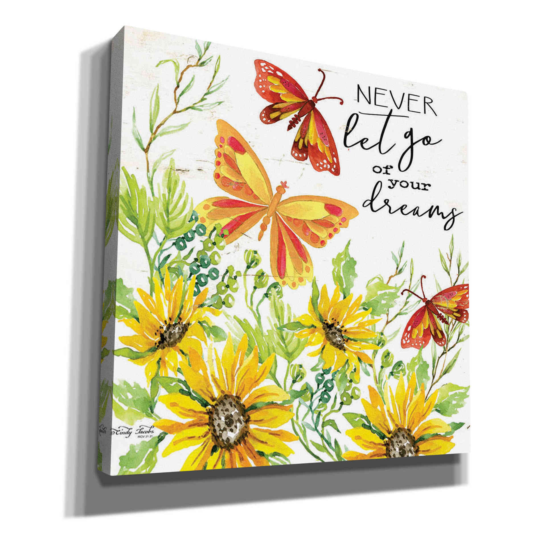 'Never Let Go of your Dreams' by Cindy Jacobs, Canvas Wall Art