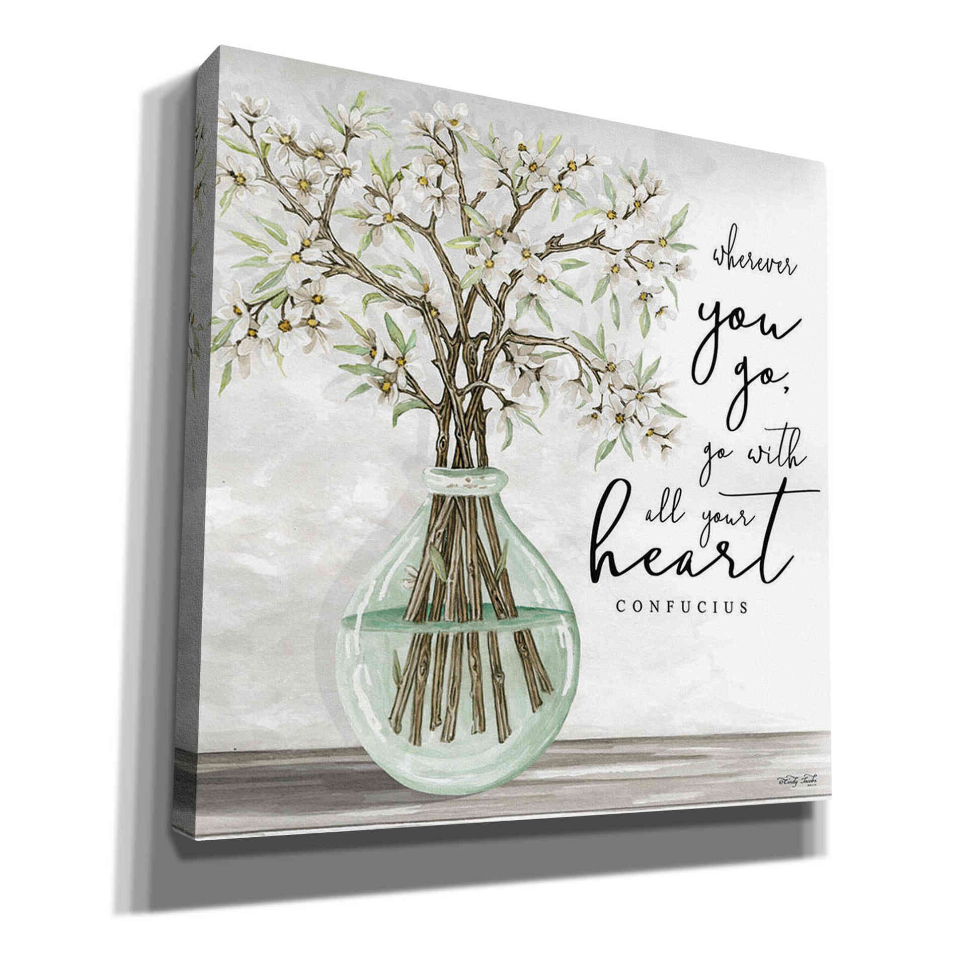 'Go With All Your Heart' by Cindy Jacobs, Canvas Wall Art