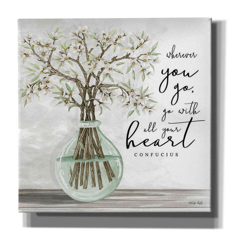 Image of 'Go With All Your Heart' by Cindy Jacobs, Canvas Wall Art