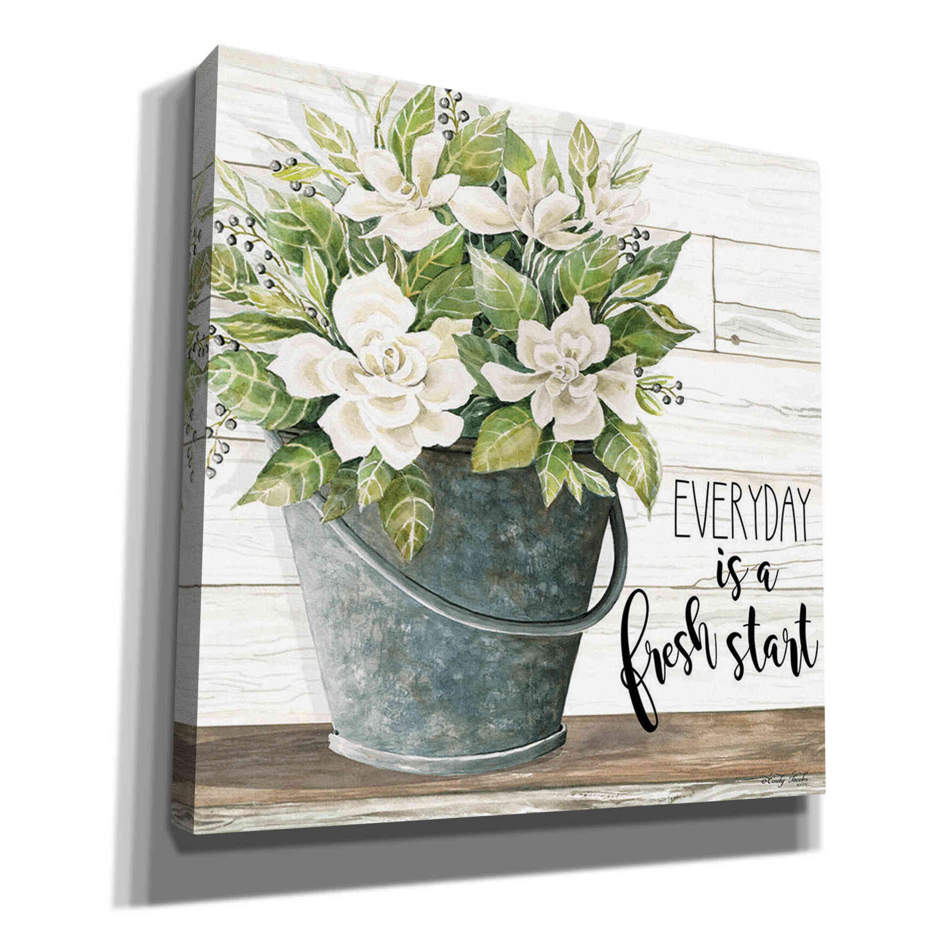 'Everyday is a Fresh Start' by Cindy Jacobs, Canvas Wall Art