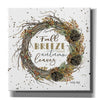 'Fall Breeze Wreath' by Cindy Jacobs, Canvas Wall Art