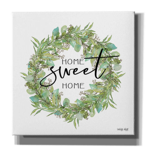 Image of 'Home Sweet Home Wreath I' by Cindy Jacobs, Canvas Wall Art