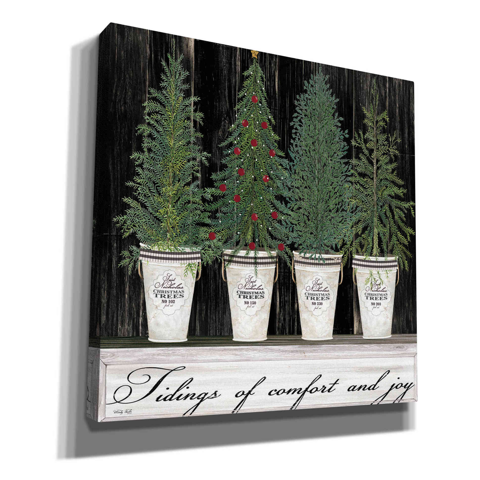 'Tidings of Comfort & Joy' by Cindy Jacobs, Canvas Wall Art