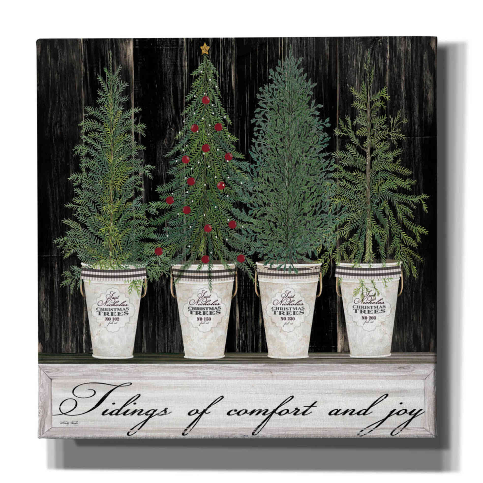 'Tidings of Comfort & Joy' by Cindy Jacobs, Canvas Wall Art