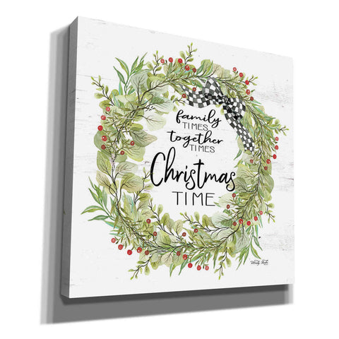 Image of 'Christmas Time Wreath' by Cindy Jacobs, Canvas Wall Art