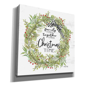 'Christmas Time Wreath' by Cindy Jacobs, Canvas Wall Art