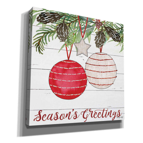 Image of 'Season's Greetings Ornaments' by Cindy Jacobs, Canvas Wall Art