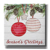 'Season's Greetings Ornaments' by Cindy Jacobs, Canvas Wall Art