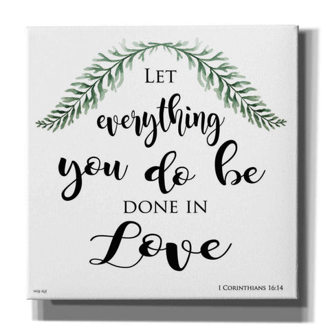 Image of 'Let Everything You Do Be Done in Love' by Cindy Jacobs, Canvas Wall Art