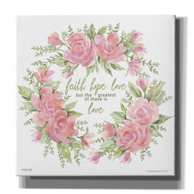 'Faith Hope Love' by Cindy Jacobs, Canvas Wall Art