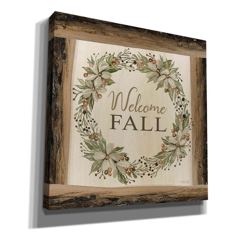 Image of 'Welcome Fall Wreath' by Cindy Jacobs, Canvas Wall Art