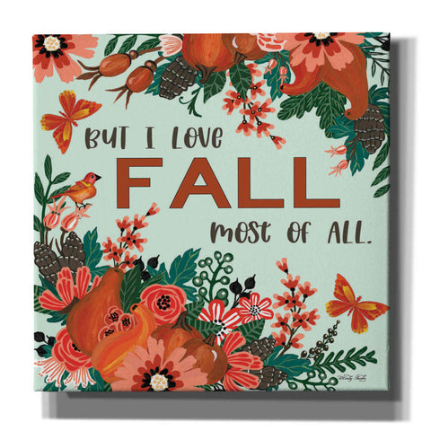 Image of 'I Love Fall' by Cindy Jacobs, Canvas Wall Art