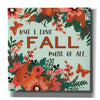'I Love Fall' by Cindy Jacobs, Canvas Wall Art